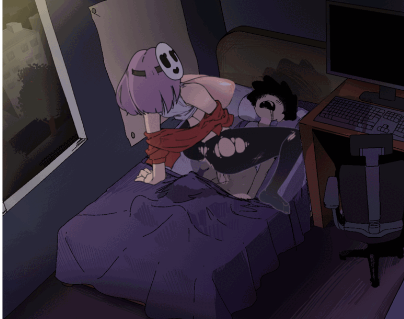 [PC-SLG游戏] 【SLG/更新/机翻/动态无码】AlArm V0.4 夜里躲避继母的强奸与女友手机聊天 【700M/度盘】