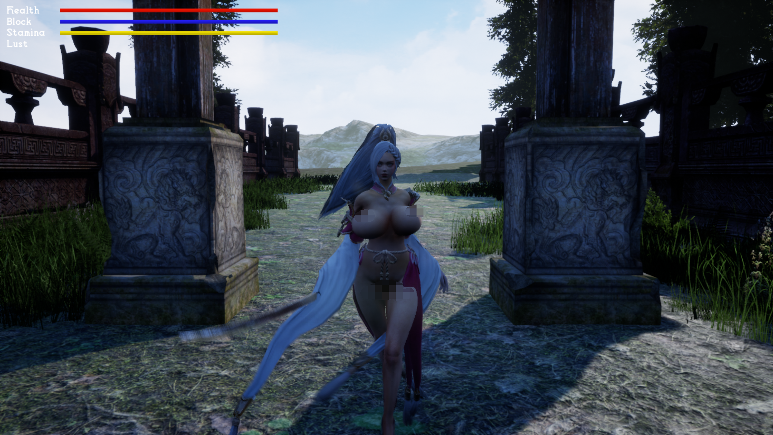 韩画风[PC生肉-ACT游戏] 【ACT/3D/全动态】[MMOSurgeon]战争·10月更新版/增加女二号 【1.3G】