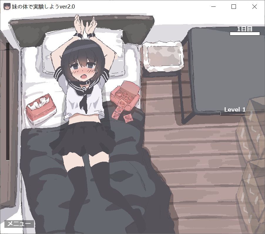 [PC-SLG游戏] [抽纸盒][用妹妹的身体做实验][动态2D][全CV][像素风][3M][度盘]