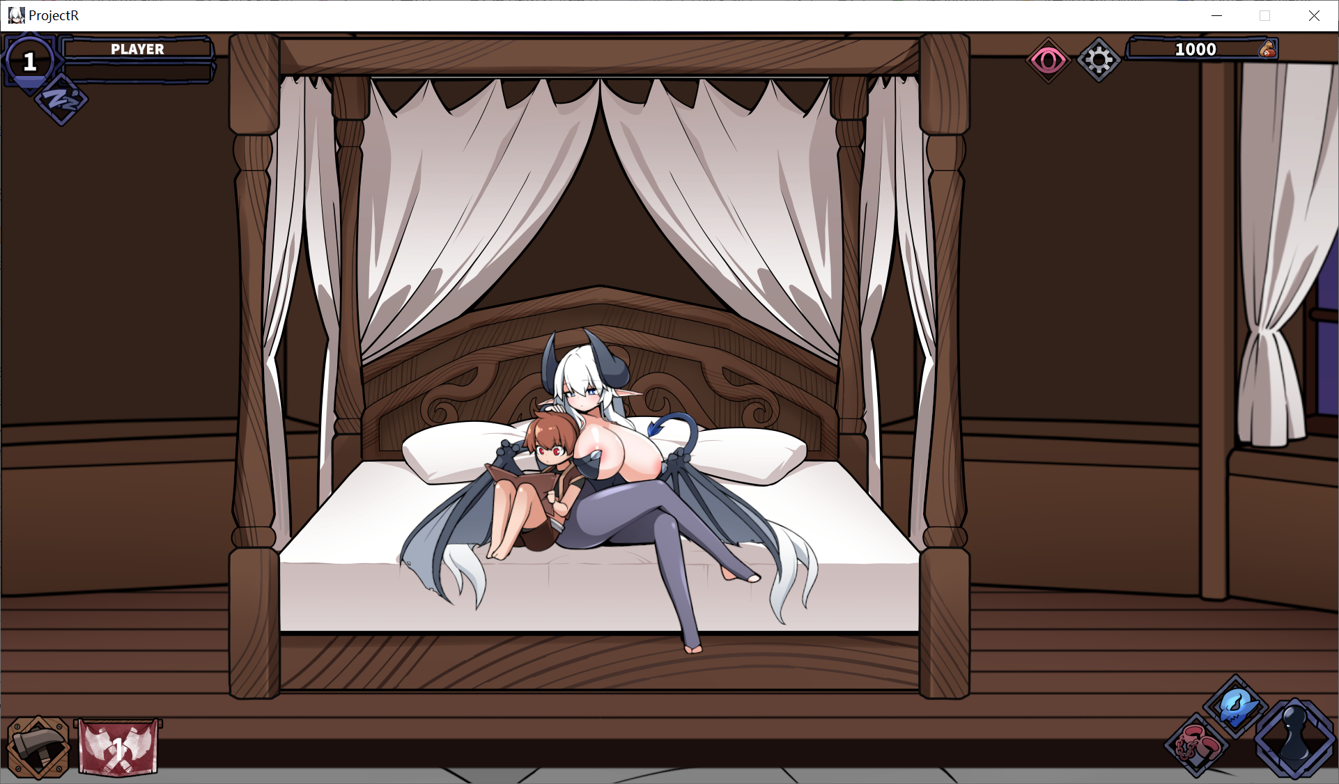 不能算是游戏[PC生肉-SLG/动态]怪物黑市作者新作体验版：ProjectR Ver0.1.1[110M/百度]