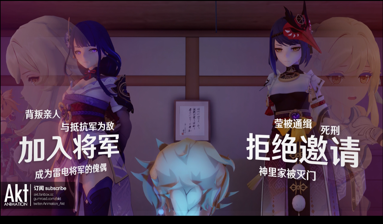 【3D同人动画/全动态】AKT系列同人动画 原神 崩坏MMD 2021.9-2021.10【6.2g】