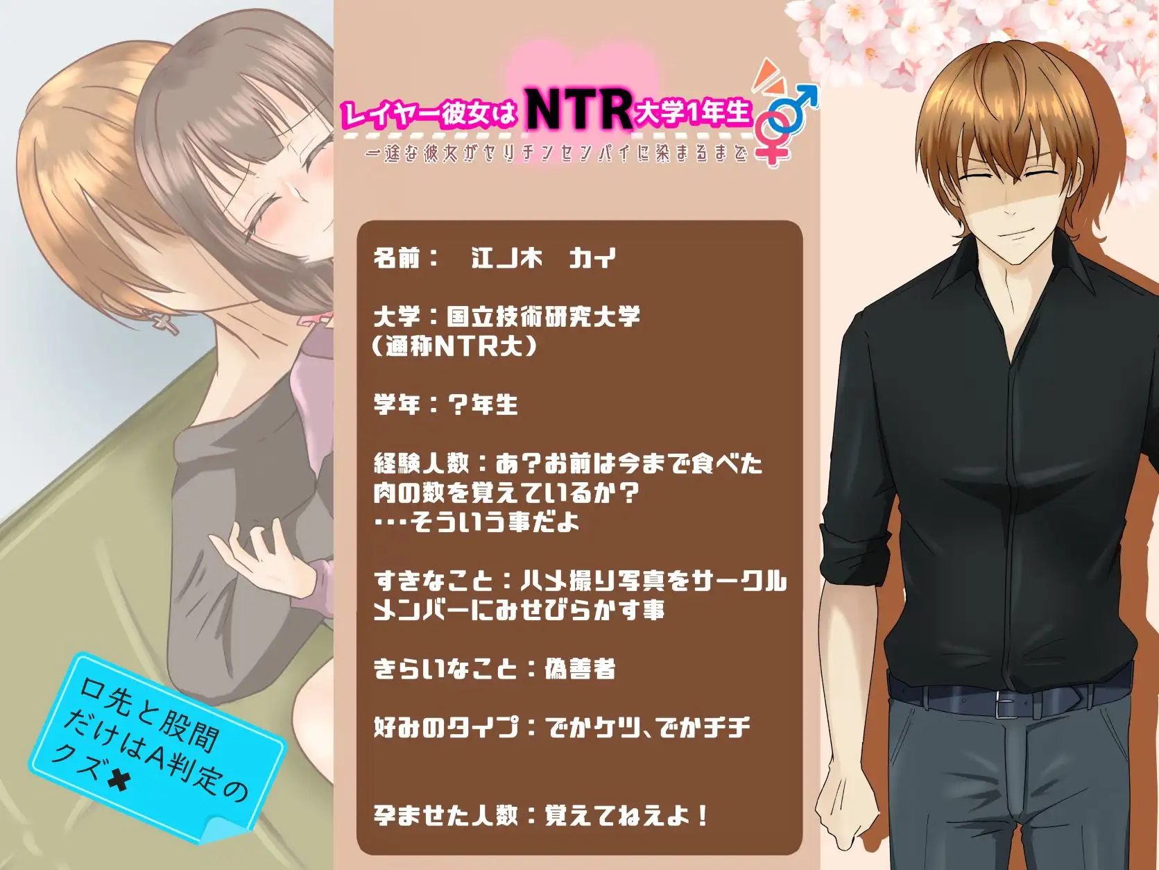 [PC-ADV游戏] 【ADV/机翻】レイヤー彼女はNTR大學1年生 [度盘]【410M】