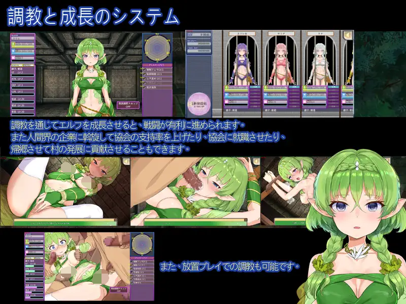 [PC-SLG游戏] 【SLG/更新/官中/无码】精灵调教师 エルフ特教師 V2.01+The Elven Educator ~another V1.4【2G】