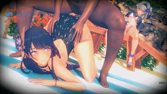 [3D同人/全动态/CV/动画]Akira_Brave777大神：原神学園 雷电将军+刻晴+莫娜被胁迫成为我的肉便器 NTR重置版 [7G/百度]