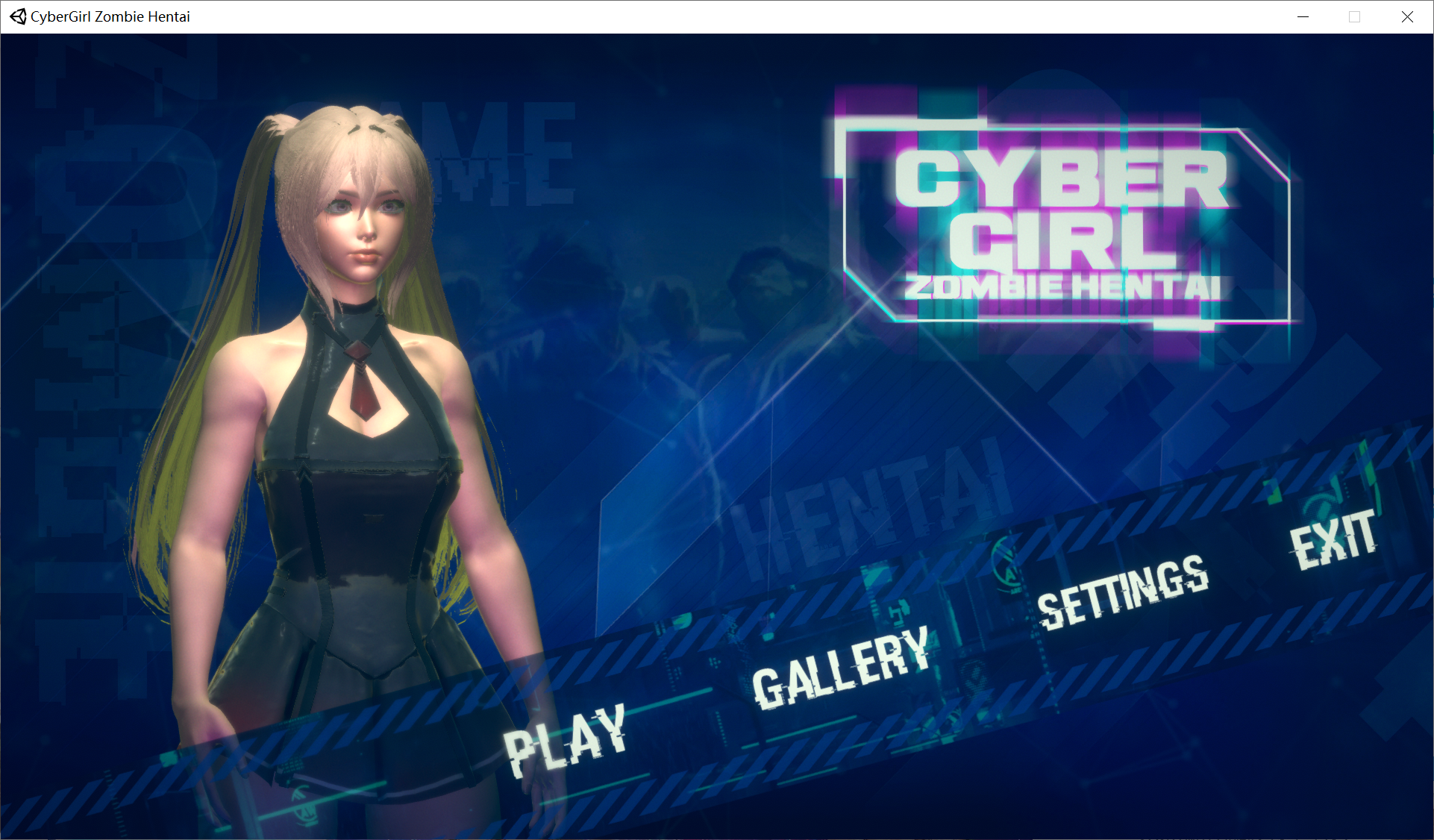 [PC生肉-ACT游戏] 【ACT/新作/射击/无码】赛博朋克女孩-变态丧尸/ Cyber Girl - Zombie Hentai【2G/度盘】