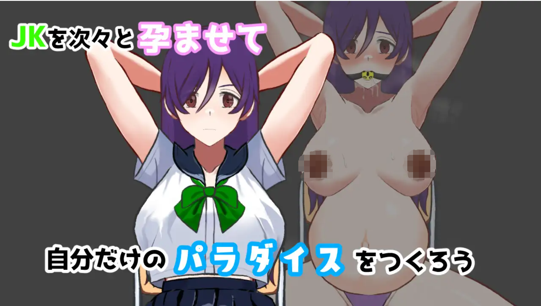 [PC生肉-SLG游戏] [SLG/PC/生肉] 淫荡转校生~让我孕育的天堂~ どすけべトランス学園～俺の孕ませパラダイス～ [70M/百度]