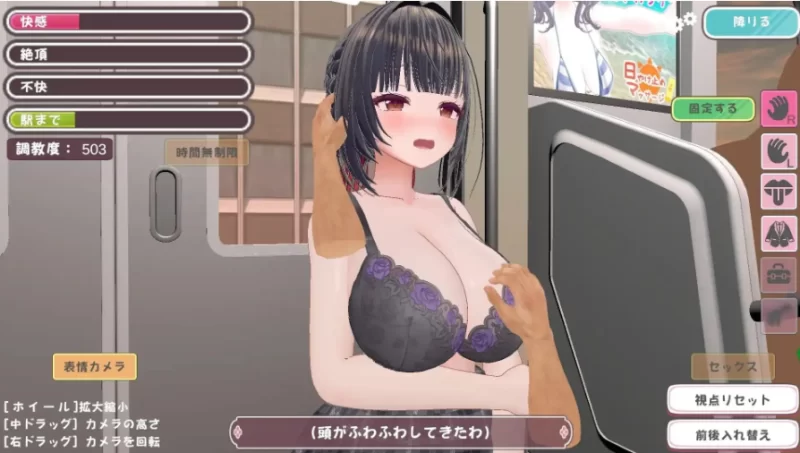 【PC-3D/触摸互动/官中/全动态】 高梨同学想被痴汉杏骚扰!/高梨さんは痴漢されたい! 官方中文版 【800M/新作/CV